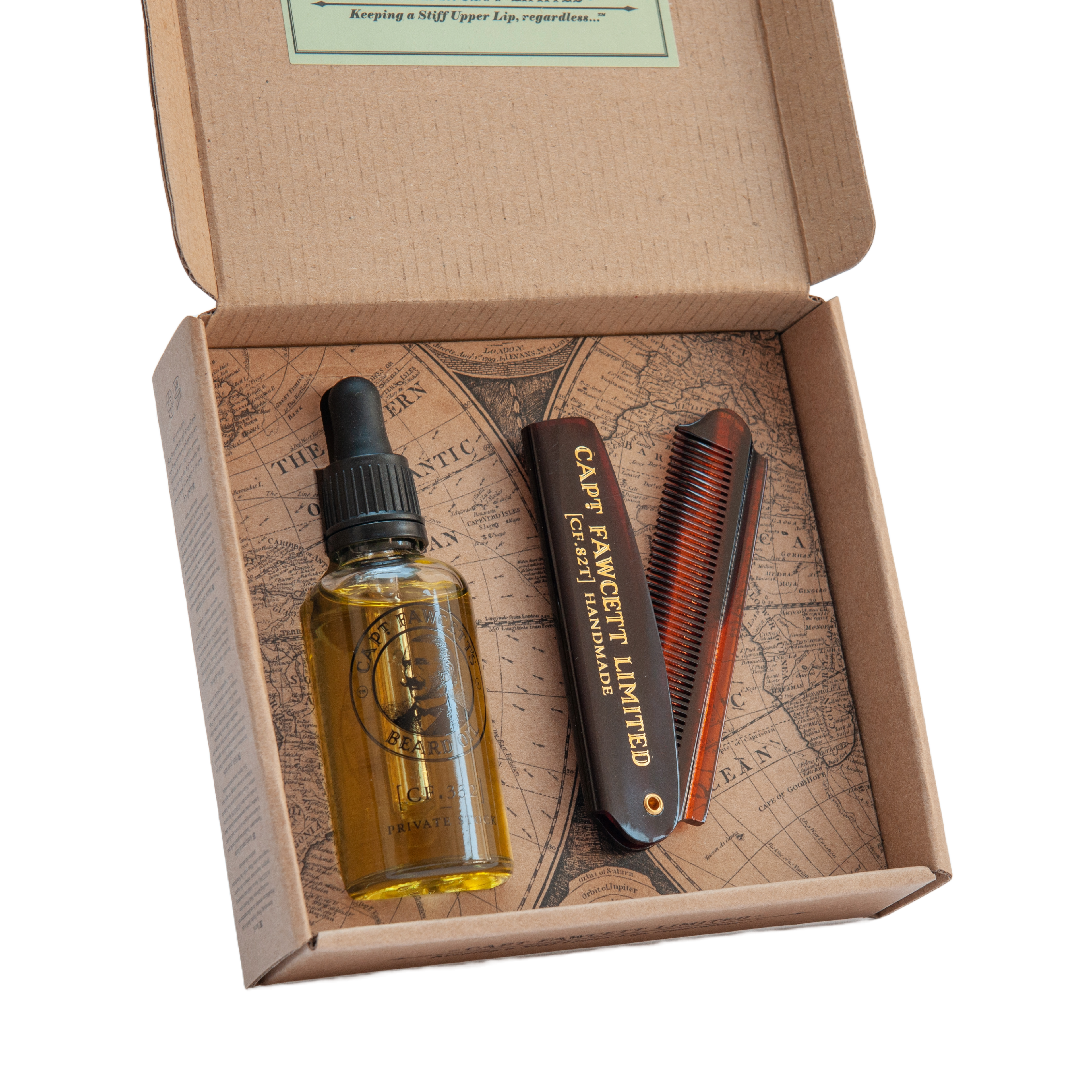 Beard Oil & Folding Pocket Beard Comb