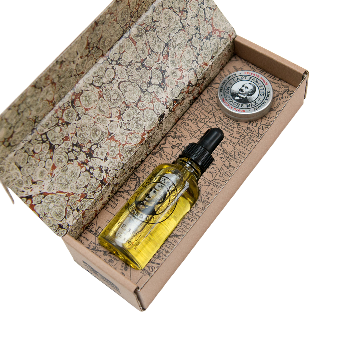 Private Stock Beard Oil 50ml & Moustache Wax Gift Set