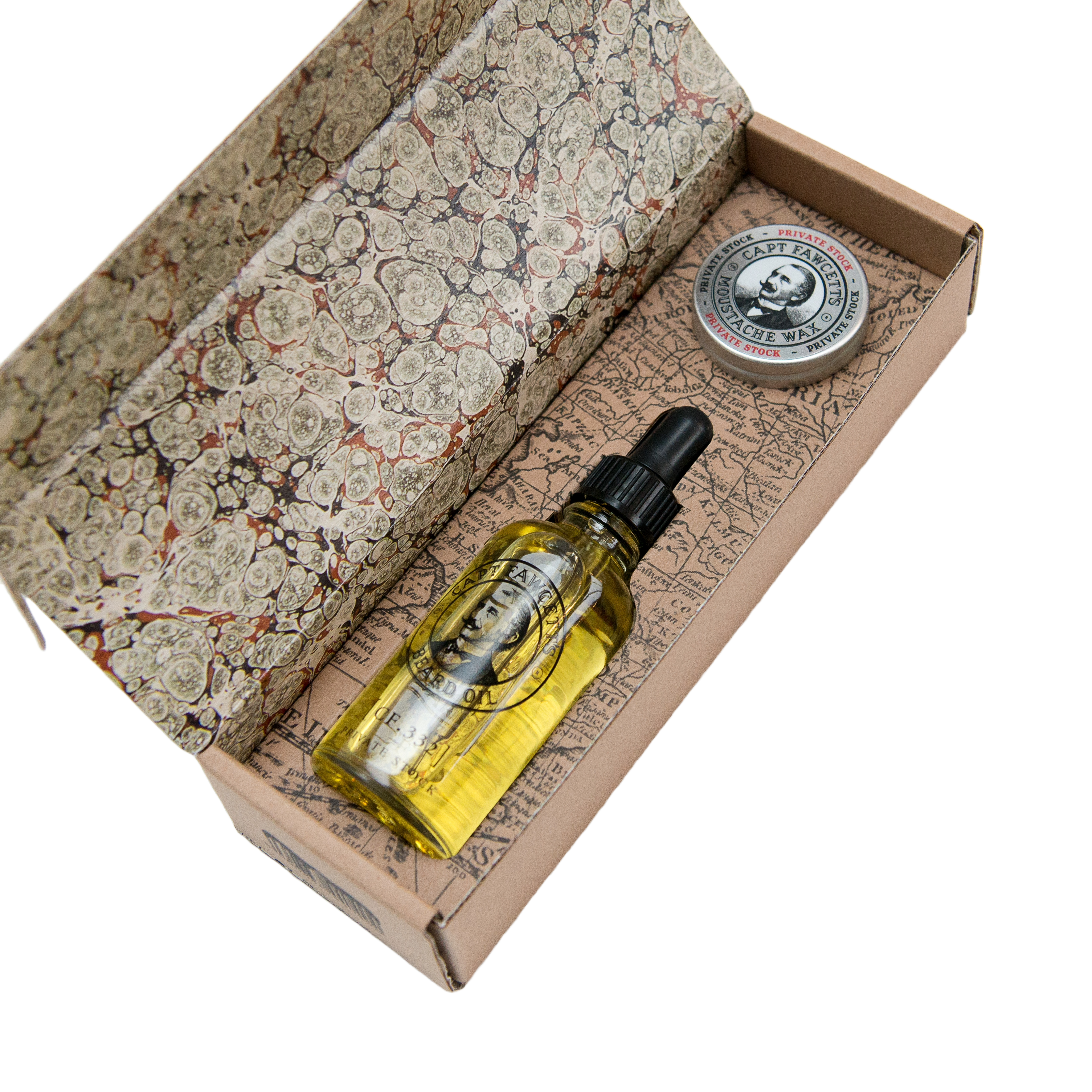 Private Stock Beard Oil 50ml & Moustache Wax Gift Set