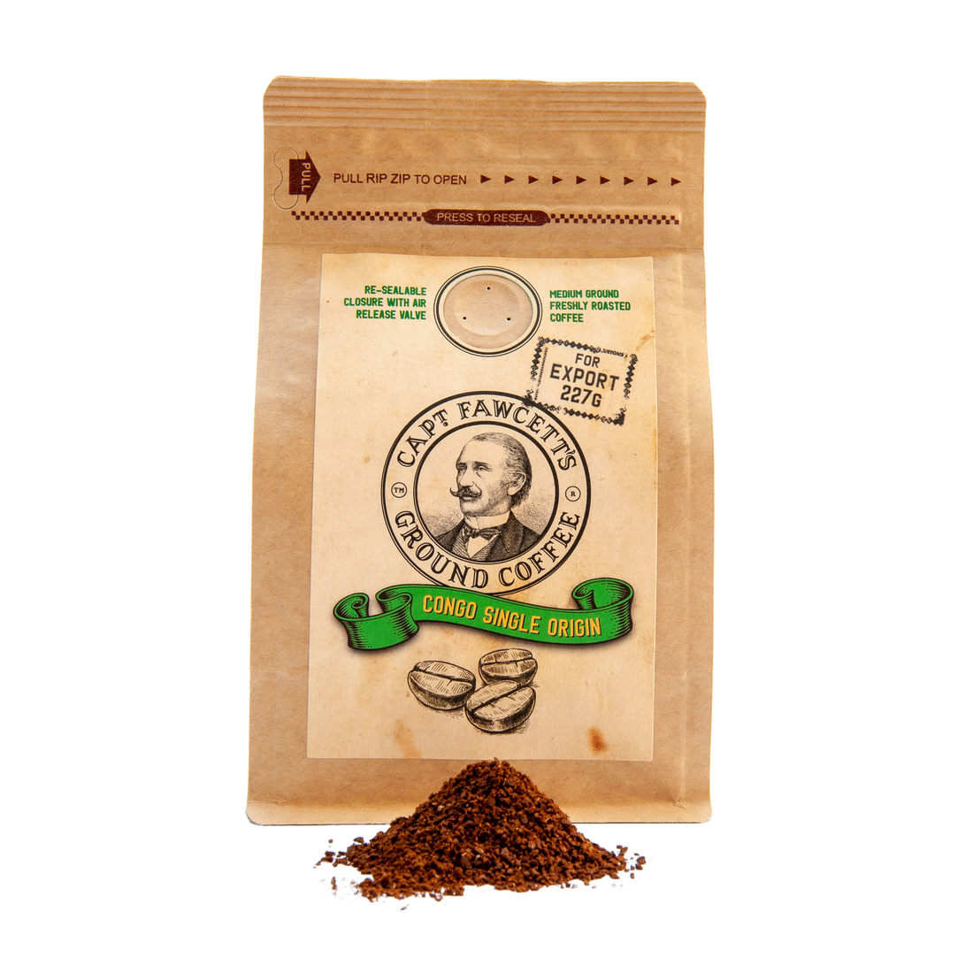 Captain Fawcett Coffee Ground (227gms)